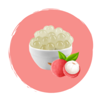 Lychee Popping matchatime bubble tea store