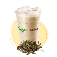 Roasted oolong milk tea matchatime bubble tea store