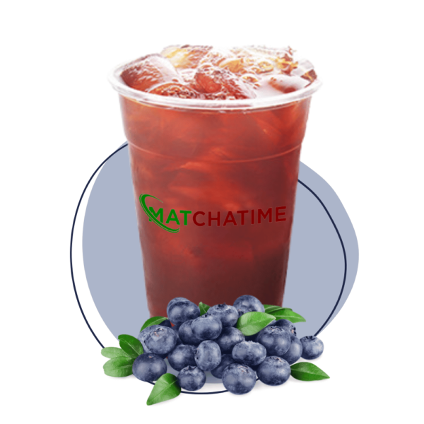 blueberry fruit tea matchatime bubble tea store